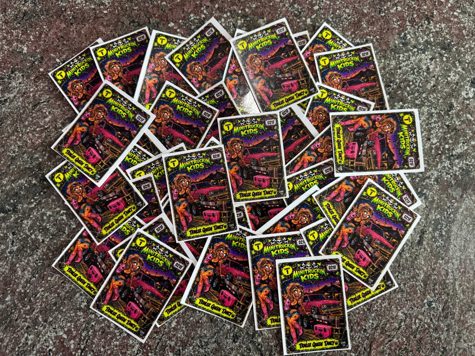 Trailer Queen Tancy š | Limited Edition Signed & Numbered Sticker Card | Series 1